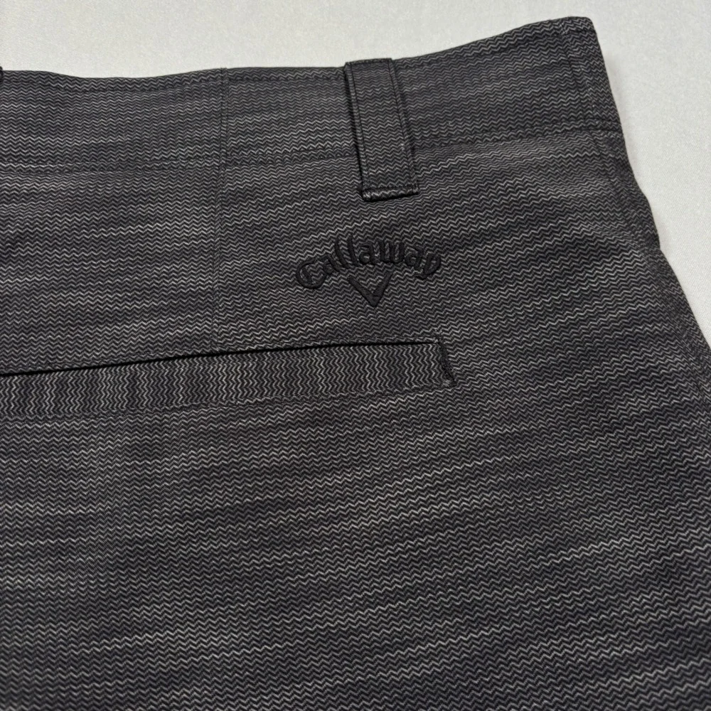 Callaway Golf Shorts Mens 40 Grey Chevron Textured Stretch Performance